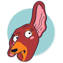 Dachshund Jones sticker 11