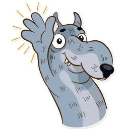 Dear Wolf sticker 4