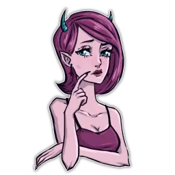 Демонесса Telegram sticker pack