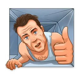 Die Hard sticker 3
