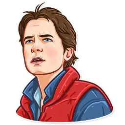 Back to the Future sticker 2