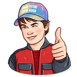 Back to the Future sticker 5
