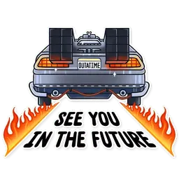 Back to the Future sticker 7