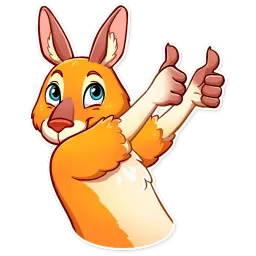 Mr. Kangaroo sticker 2