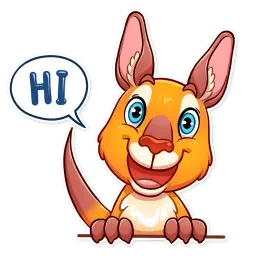 Mr. Kangaroo sticker 5