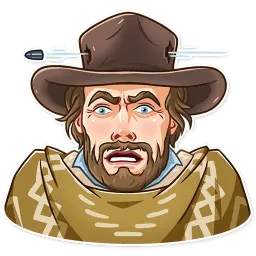 Clint Eastwood sticker 3