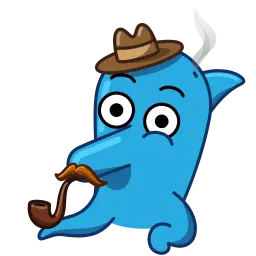 Дельфин sticker 4