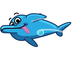 Дельфин sticker 5