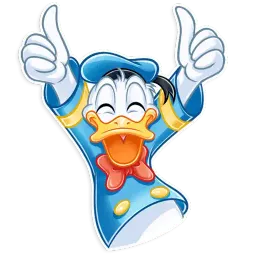 Donald and Daisy sticker 3