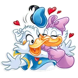 Donald and Daisy sticker 6