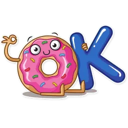 Donut and Coffee sticker 11