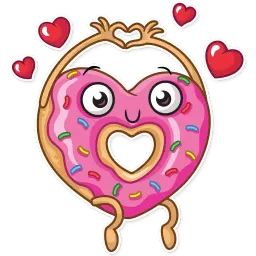 Donut and Coffee sticker 6