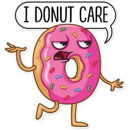 Donut and Coffee sticker 9