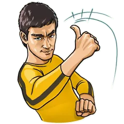 Bruce Lee sticker 3