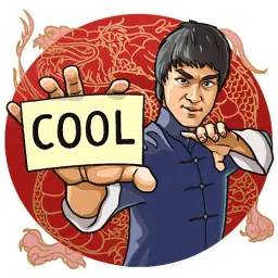 Bruce Lee sticker 6