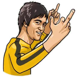 Bruce Lee sticker 7