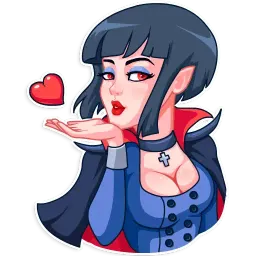 Drakulessa sticker 2