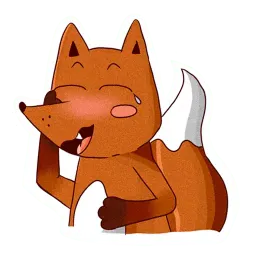 Пьяная лисонька sticker 2