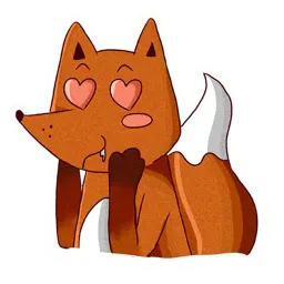 Пьяная лисонька sticker 9