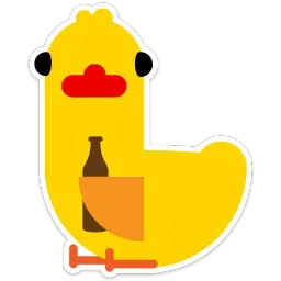 Duck attack stickers Telegram sticker pack