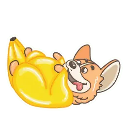 Корги Банан sticker 11