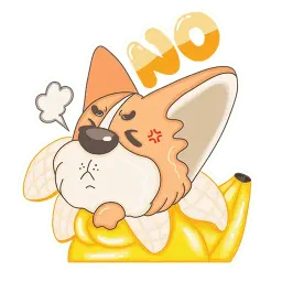 Корги Банан sticker 3