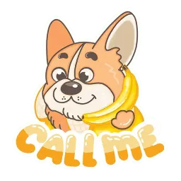 Корги Банан sticker 4