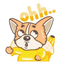 Корги Банан sticker 5