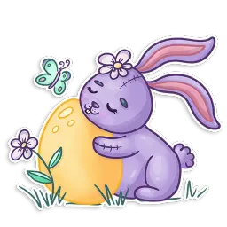 Easter Rabbit Toy sticker 8