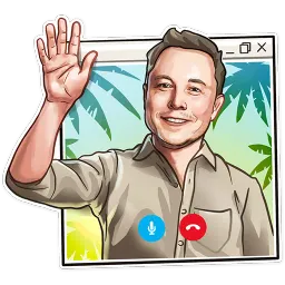 Илон Маск sticker 9