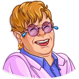 Элтон Джон Telegram sticker pack