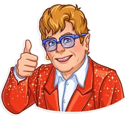 Элтон Джон sticker 3