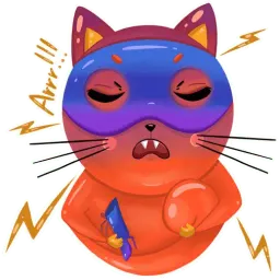 Экзотичный кот Telegram sticker pack