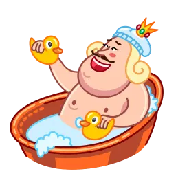 Толстый король sticker 11