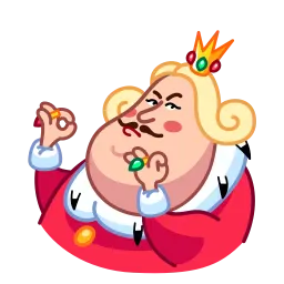 Толстый король sticker 5