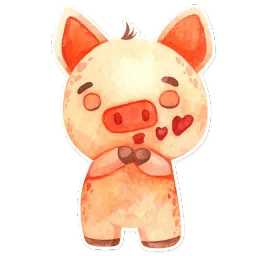 Свинка Фил sticker 2