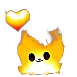 Огненный кот sticker 2