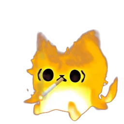 Огненный кот sticker 11