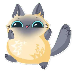 Cute fluffy Simi Telegram sticker pack