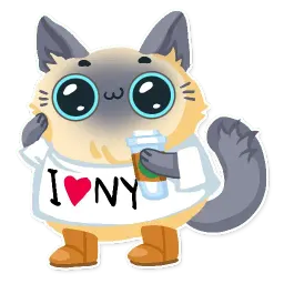 Cute fluffy Simi sticker 11