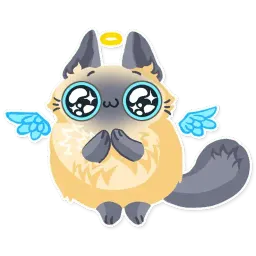 Cute fluffy Simi sticker 3