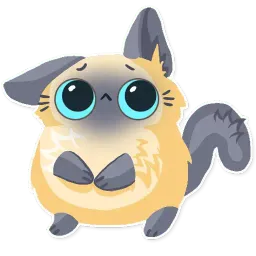 Cute fluffy Simi sticker 4