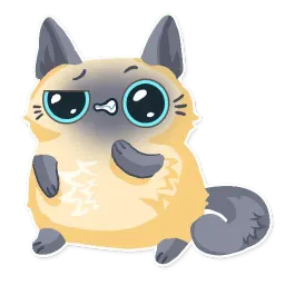 Cute fluffy Simi sticker 5