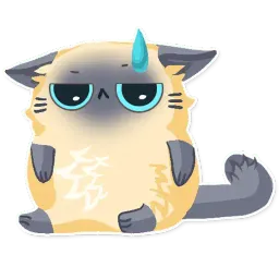 Cute fluffy Simi sticker 6