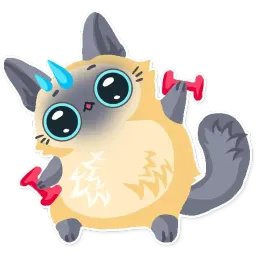 Cute fluffy Simi sticker 9