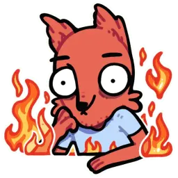 Лис программист sticker 9