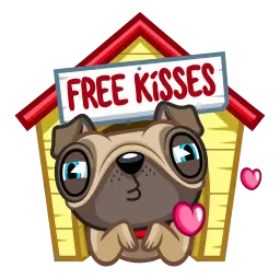 Мопс Фред sticker 2