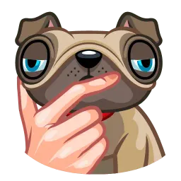 Мопс Фред sticker 6