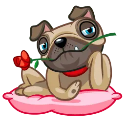 Мопс Фред sticker 7