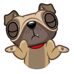 Мопс Фред sticker 9